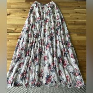 Abercrombie and Fitch floral print maxi skirt